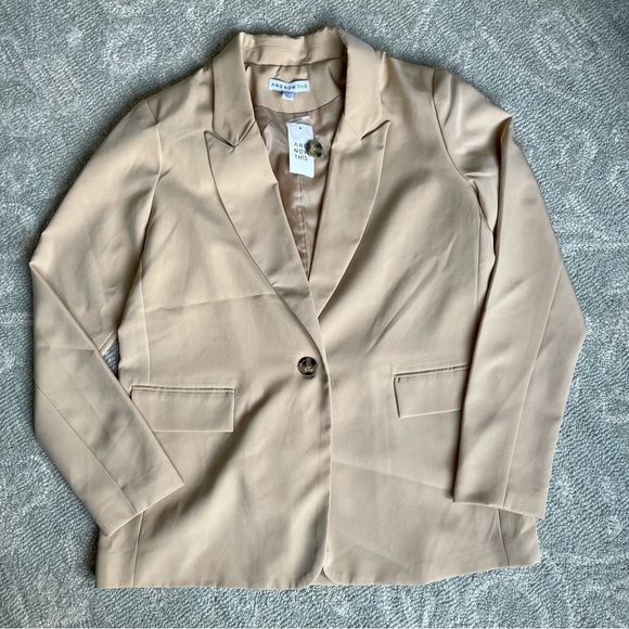 AND NOW THIS Oversized Single-Breasted Blazer - Picture 1 of 4